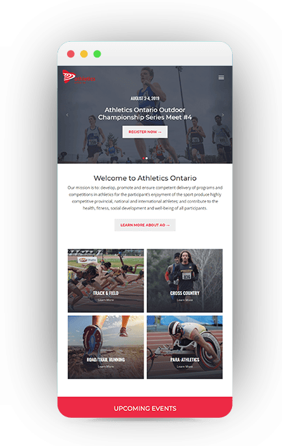Responsive website design mobile phone mockup