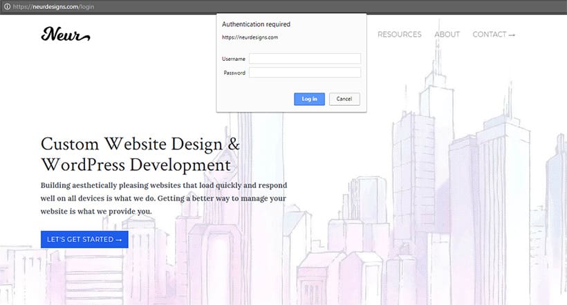 Secure your local governments website login page
