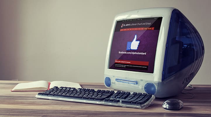 Neur Case Study: St. Johns Lutheran Church Previous Website Design