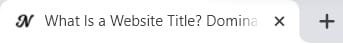 What Is a Website Title? 3 What is a website title - browser view