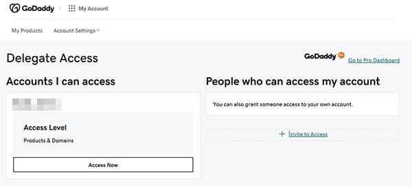 How to Delegate Access GoDaddy 1 how to delegate access godaddy invite